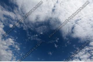 Photo Texture of Blue Clouded Clouds